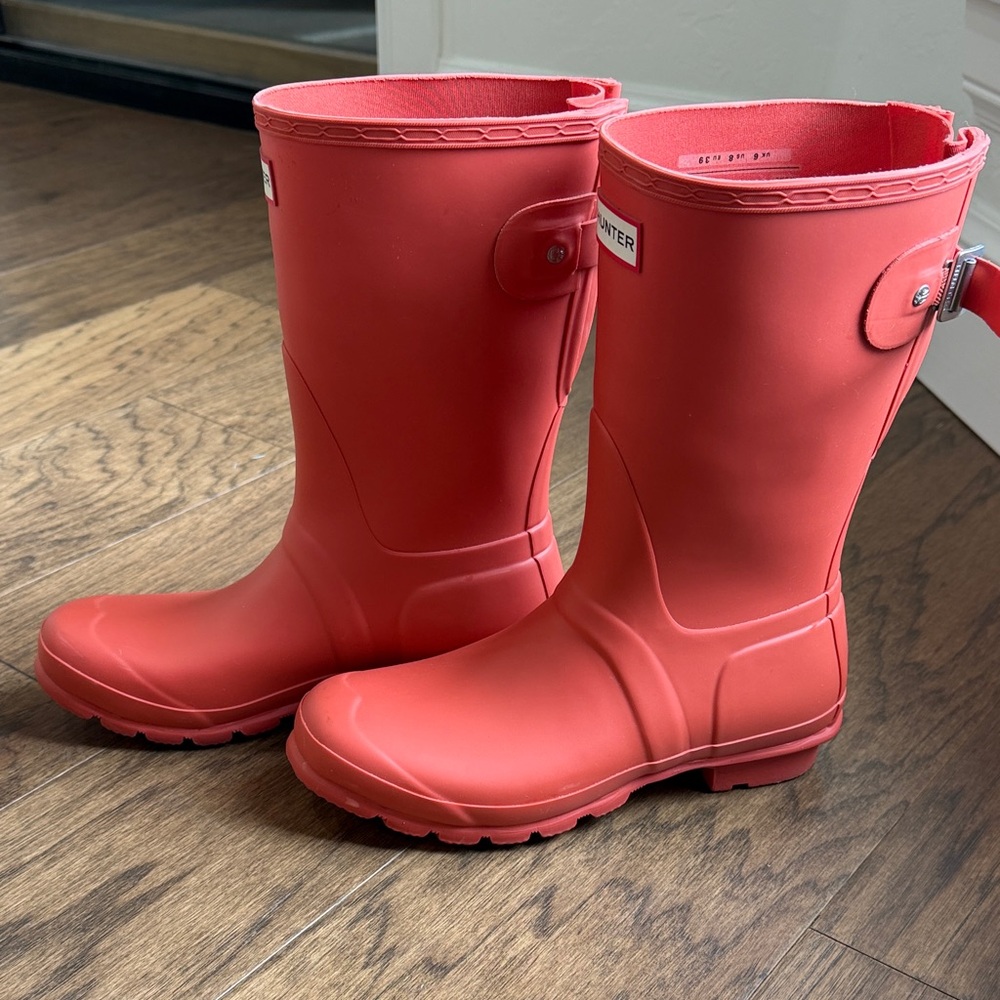Hunter red Waterproof Boots - Picture 2 of 8